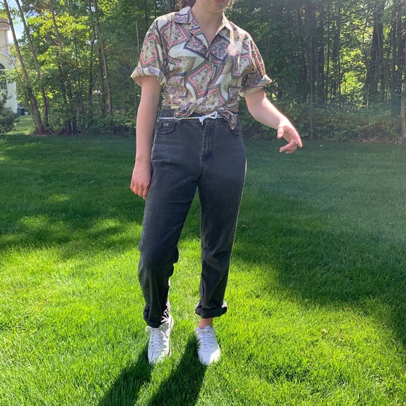 Vintage Quilt Patterned Button Up - Picture 3 of 4